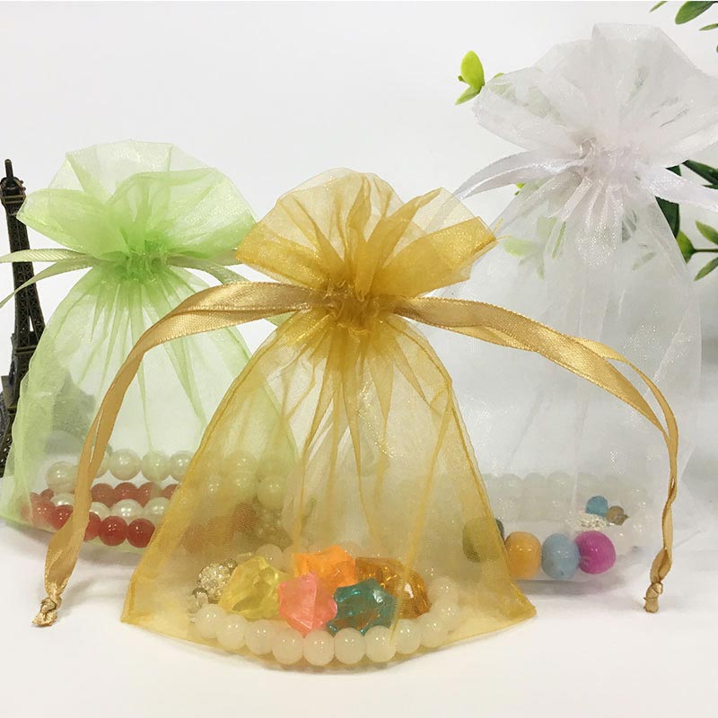 Transparent organza bag for candy