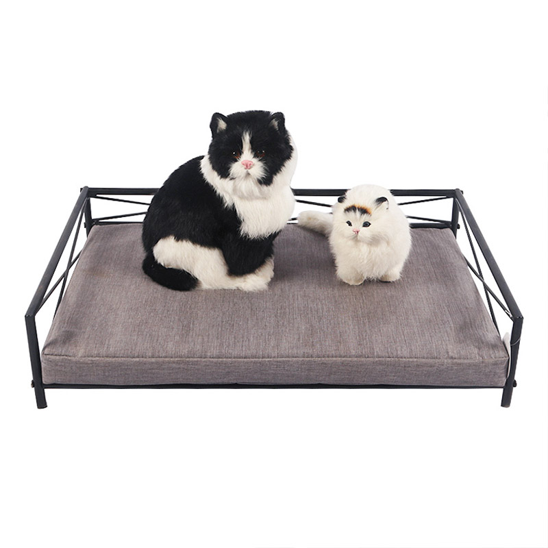 Rectangular metal cat bed pet product