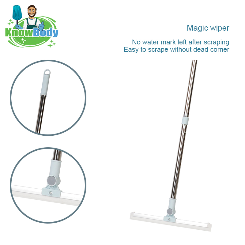 Floor squeegee broom for shower