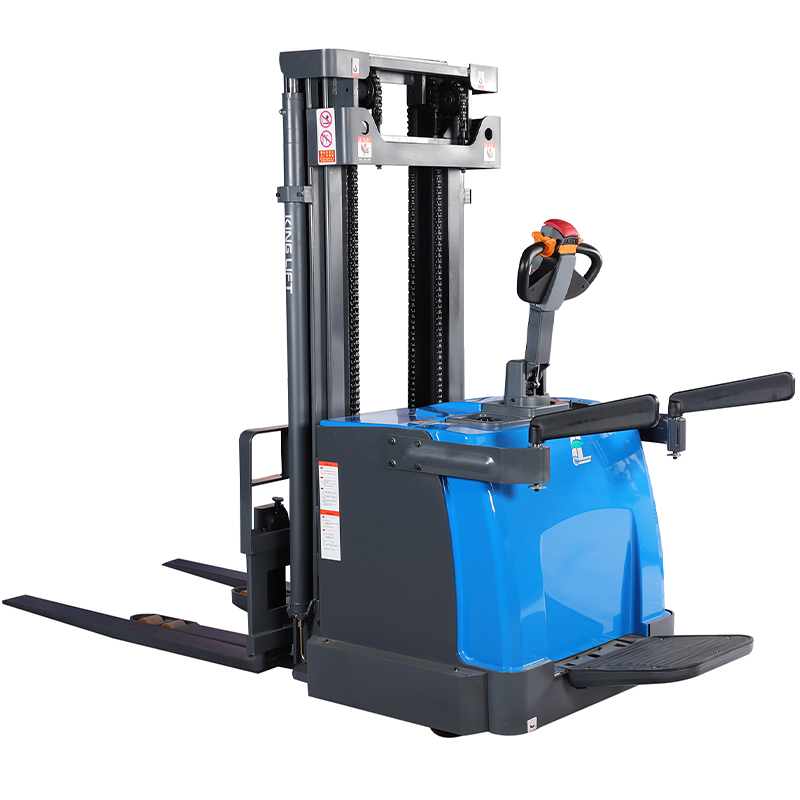 Battery-powered Stacker Workable for both single-faced and double-faced pallet