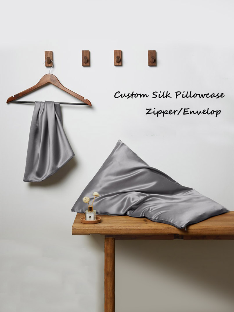 Zipper Silk Pillowcase | Mulberry Silk Pillowcase | Double-Sided Silk Pillowcase