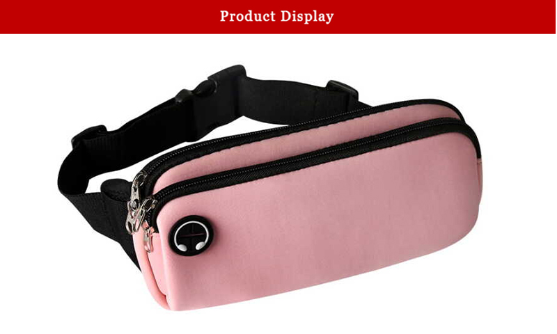 Pink sport waist bag