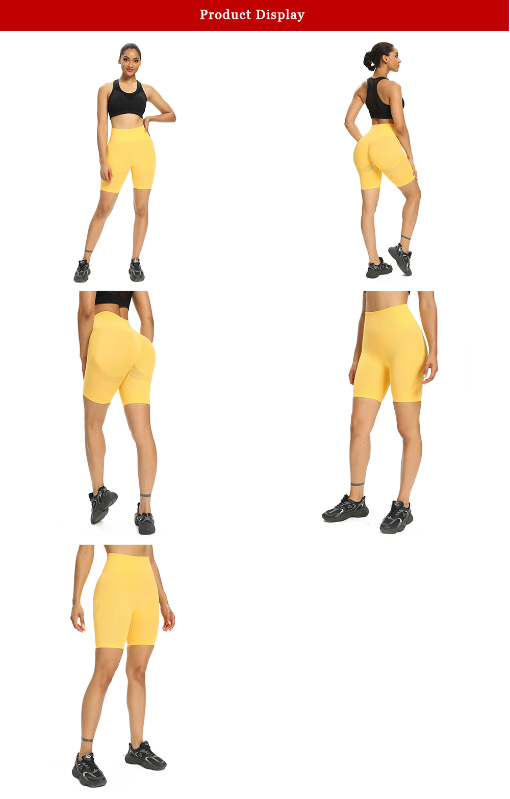 Customized yellow sport short