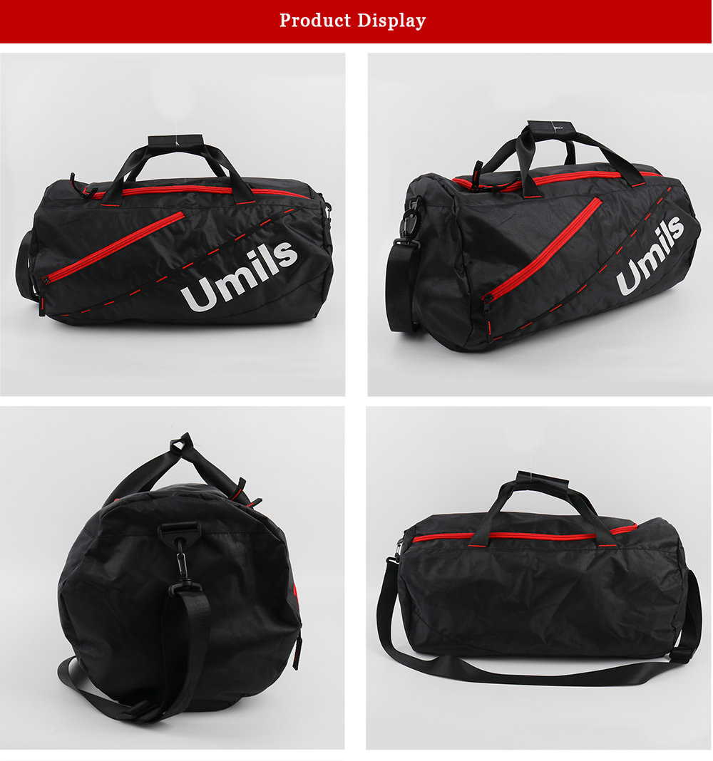 Customized Fitness Bag | Black Fitness Bag | China Fitness Bag factory