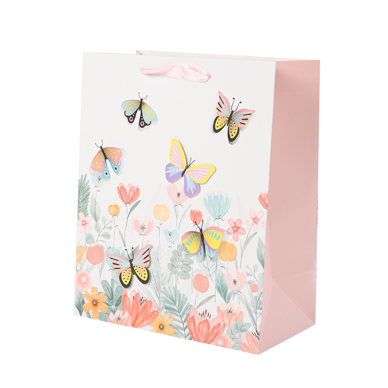 butterfly flower gift bag