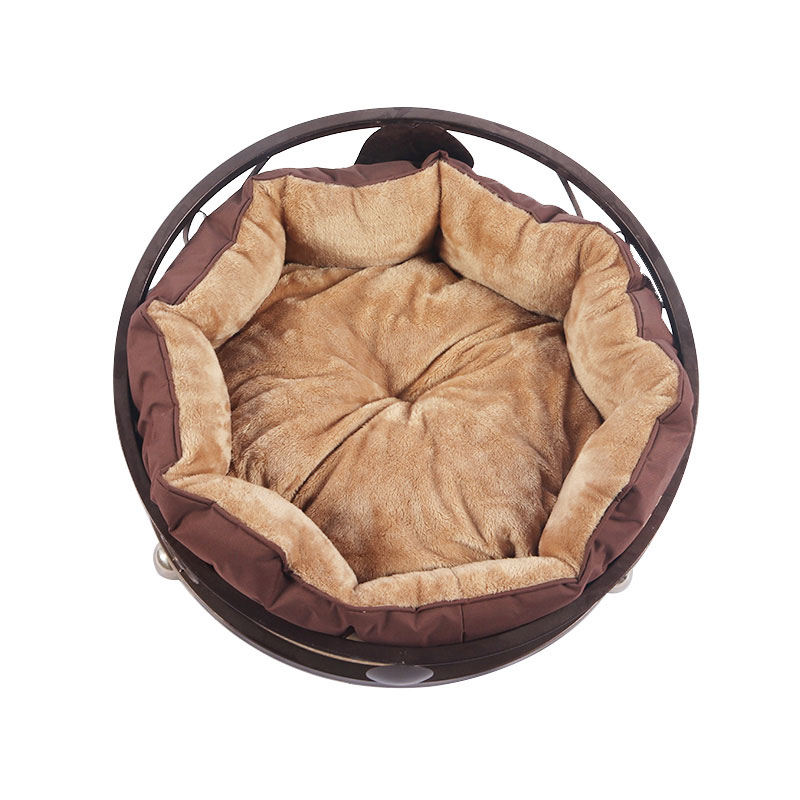 Round cat nest with iron work pet supplies