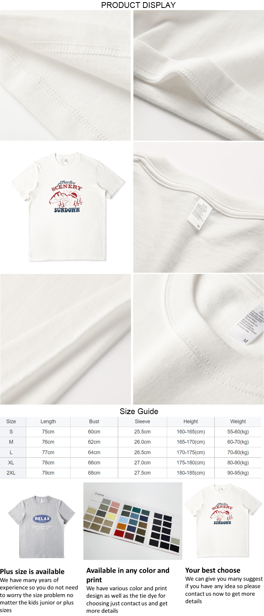 2021 new fashion round neck custom printing oversize cotton letter print men T-shirt