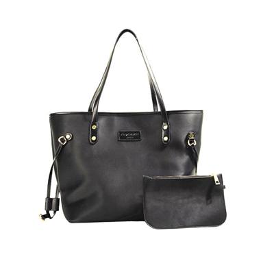 Black large capacity handbag