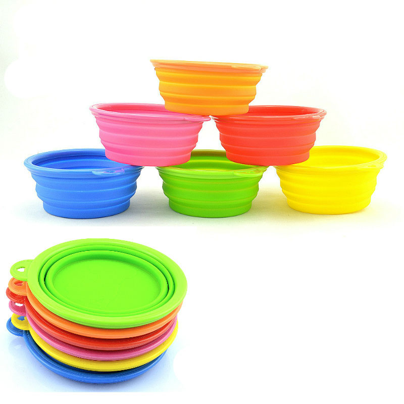 Collapsible silicone bowl pet product