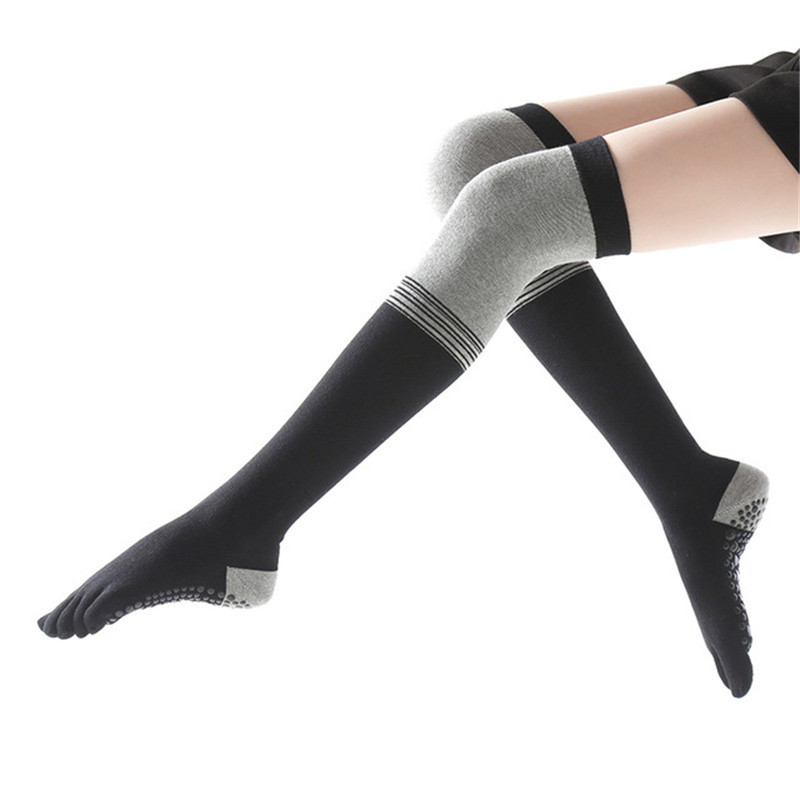 Grey Black Ladies Yoga socks