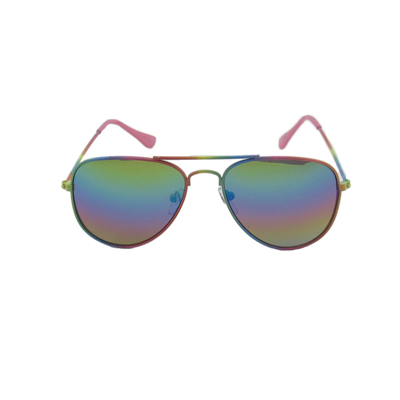 Gradient color plastic anti radiation Sunglasses