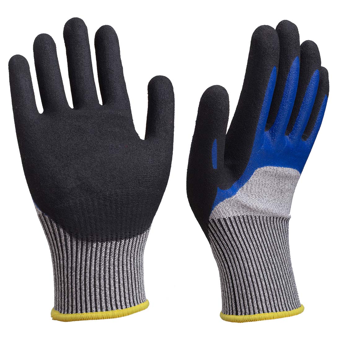 13G A4 cut resistant glove double layer sandy nitrile coated