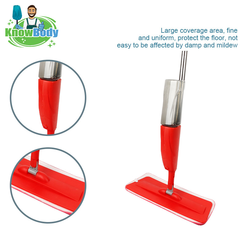 Stainless steel free hand washing retractable mop