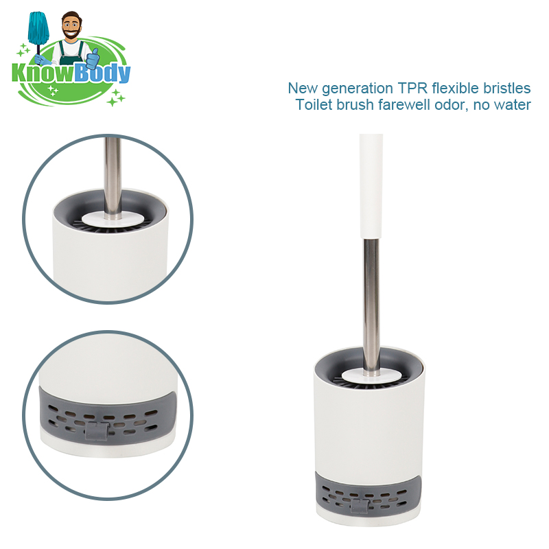 Vavsea toilet brush with drying holder
