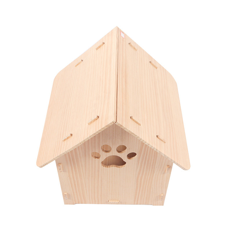 Solid wood dismantling cat house pet supplies