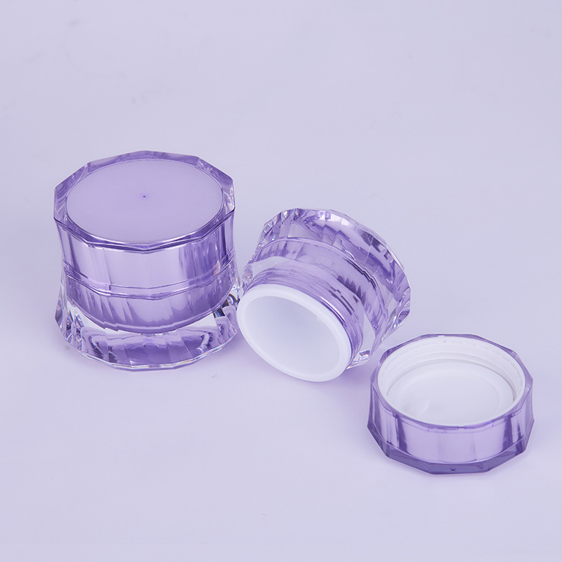  30/50g Double Wall Amethyst Acrylic Jar