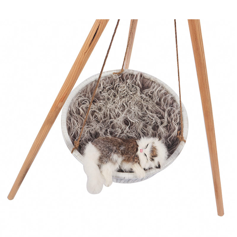 A tripod cat basket pet product