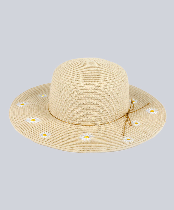 Custom Gold Straw Hat