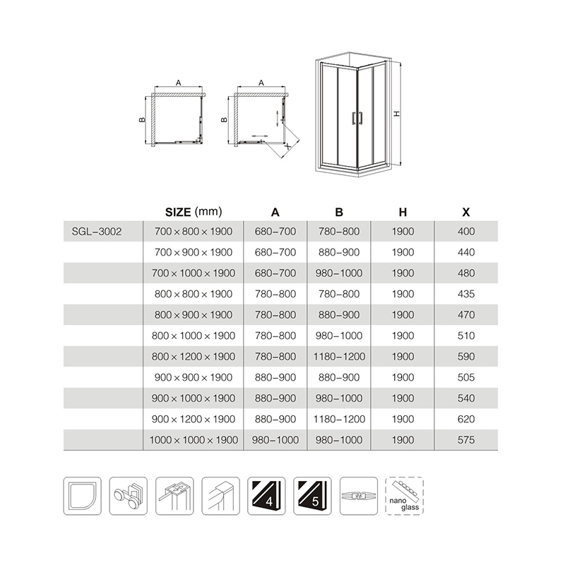 small shower enclosure manufacturers