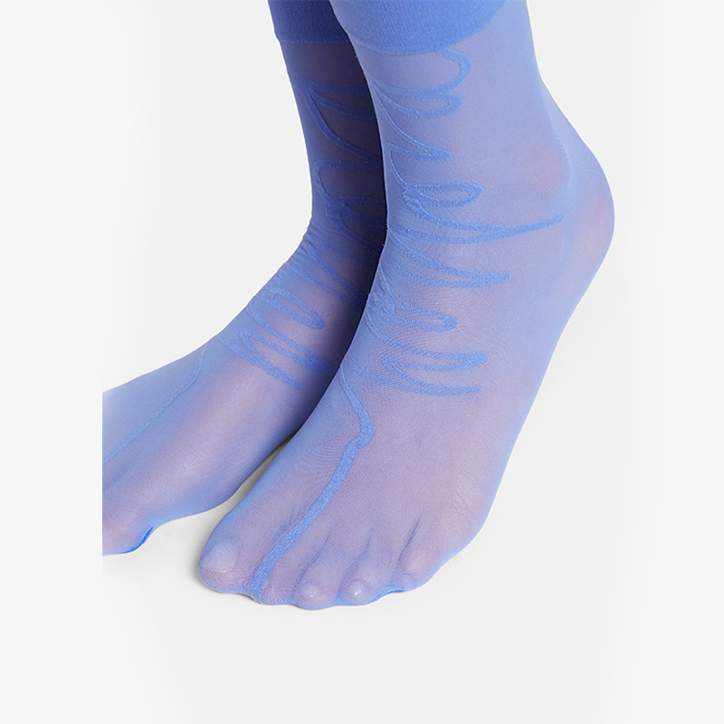 Slimming below the knee nylon spandex pantyhose graduated compression stockings knee high sock