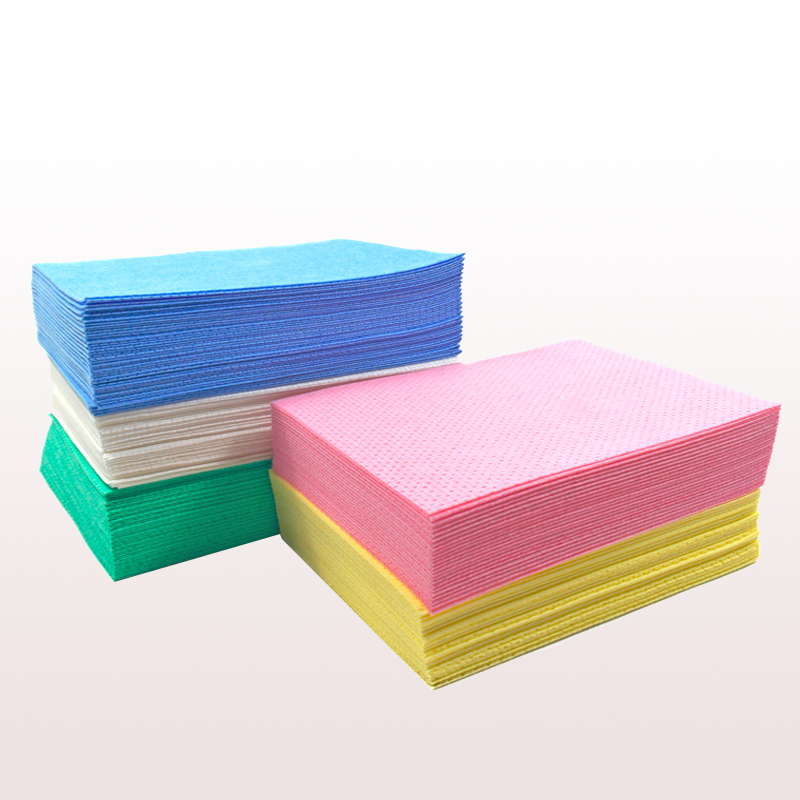 Absorbent cleaning non-woven fabric