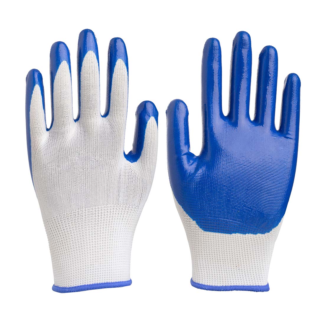 13G polyester glove smooth nitrile palm coated