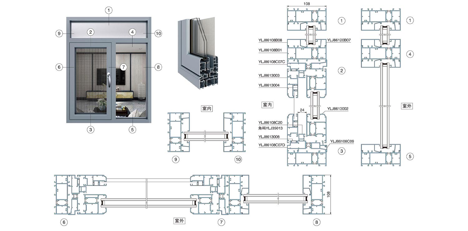 Custom cable structure facade