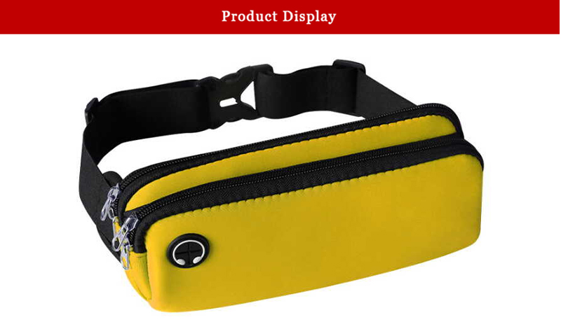 Yellow sport waist bag