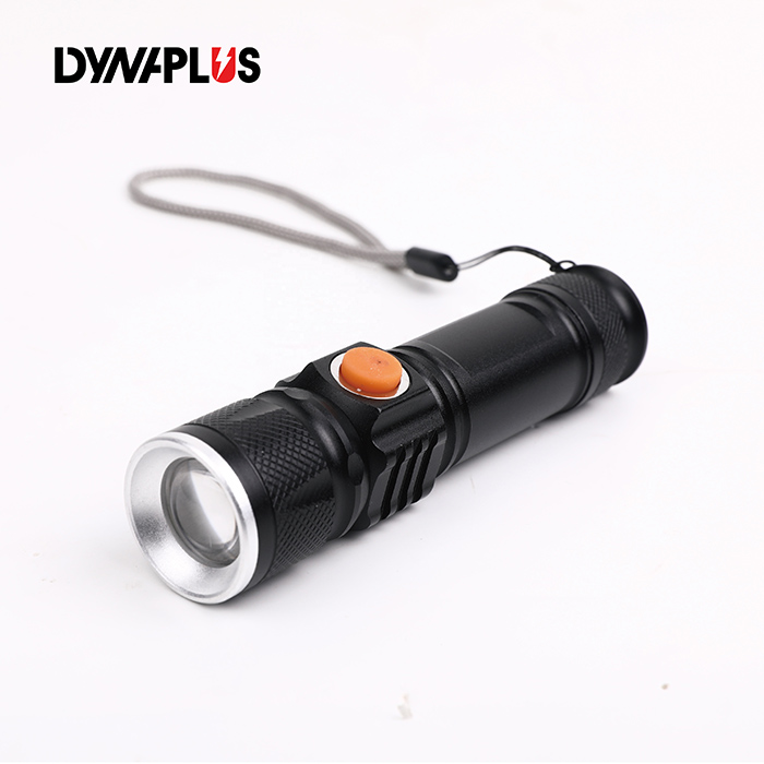 USB rechargeable zoom LED torch flash light