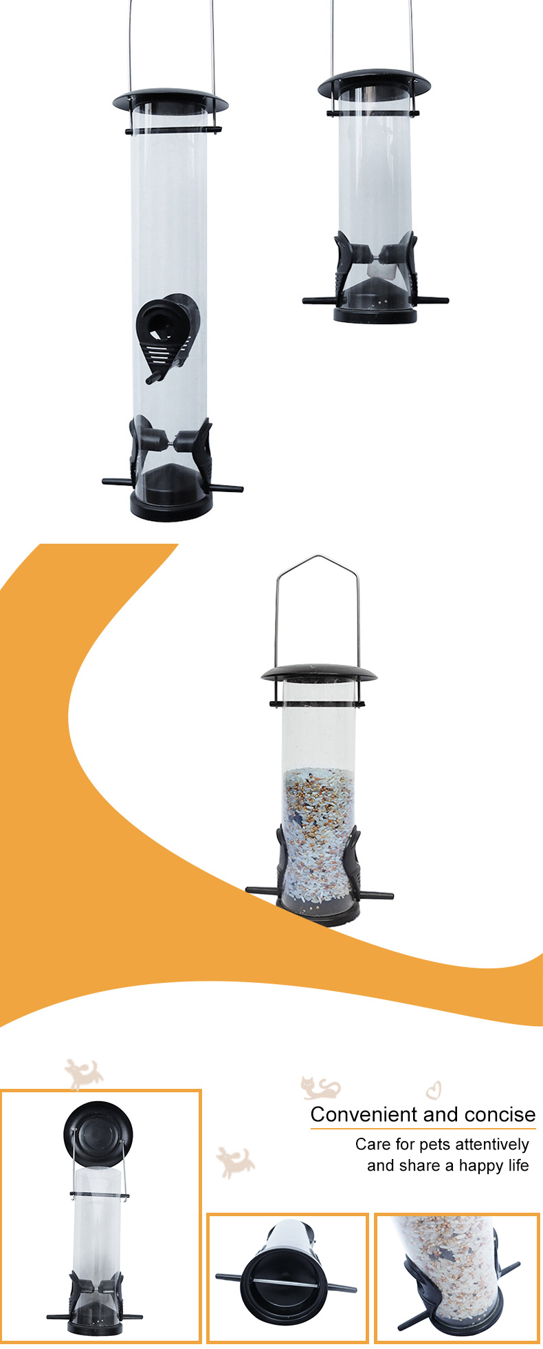 hanged metal bird feeder pet supplies