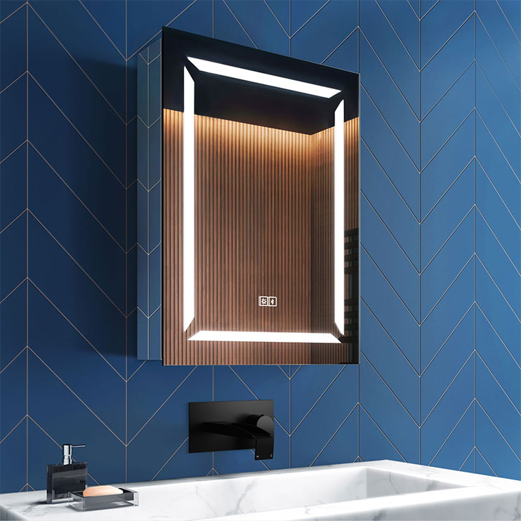 Indirect Backlit Round Shape Led Mirror Bathroom supplies