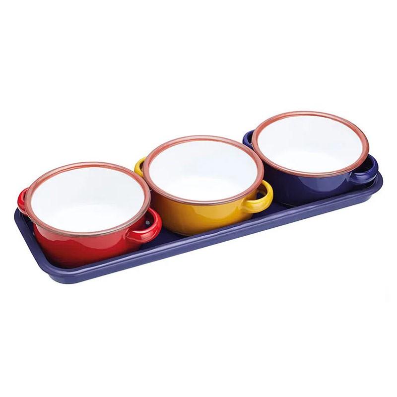 Enamel bowl E02-0063 glam camp