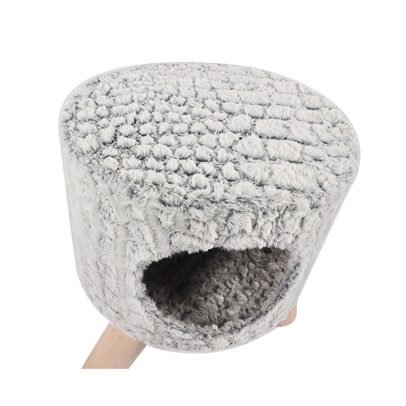 Grey cat nest shoe change stool pet product