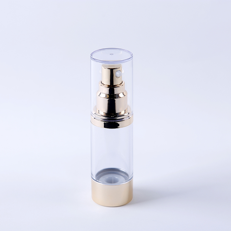 30/50/80ml Transparent Serum Airless Lotion Pump Bottle with Diamond Shoulder