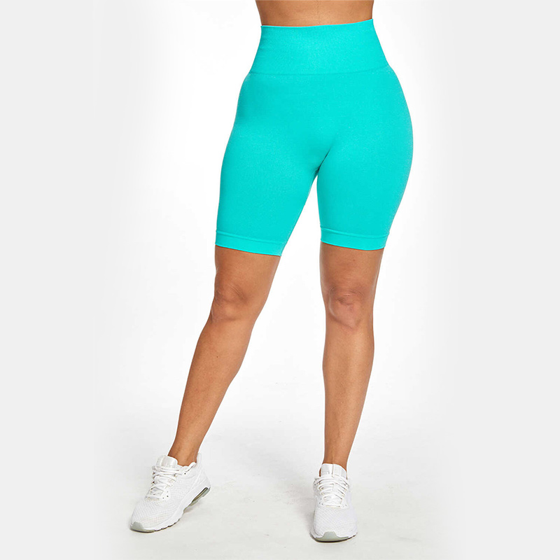 Wholesale neon biker shorts women plus size gym shorts