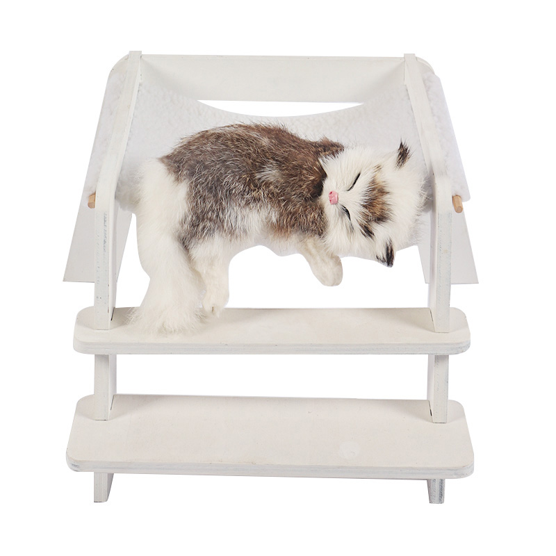 White removable cat bed pet supplies