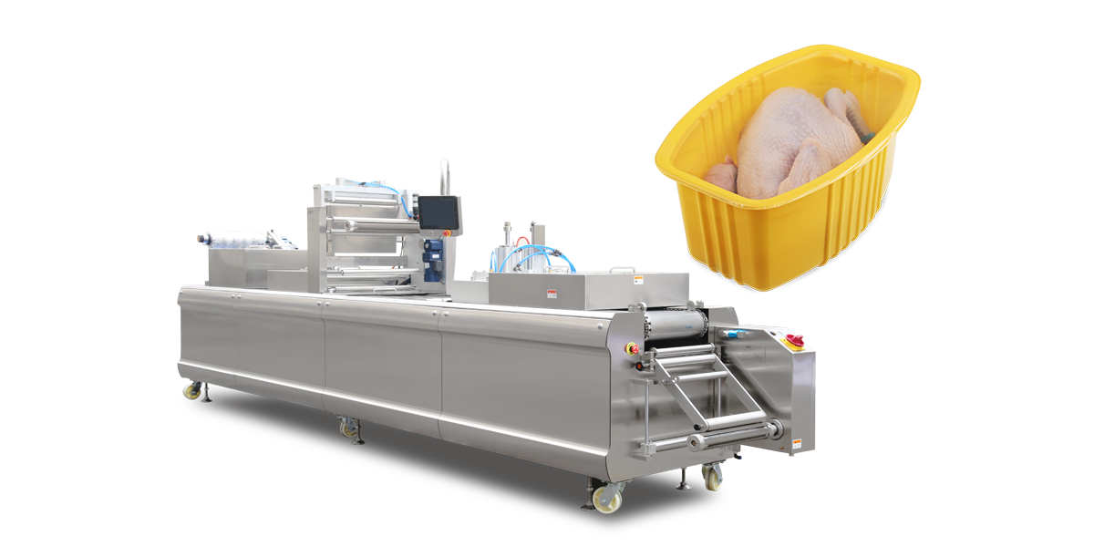 Poultry Thermoforming  MAP Packaging Machine
