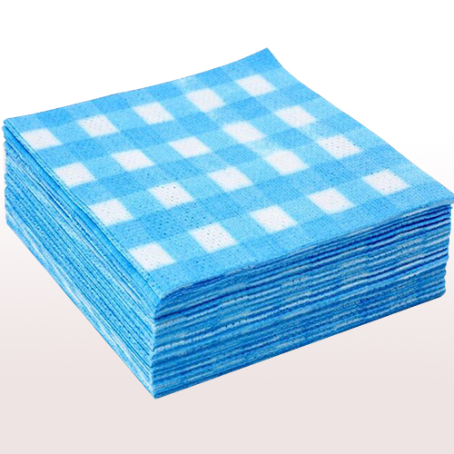 Spunlace household cleaning nonwoven