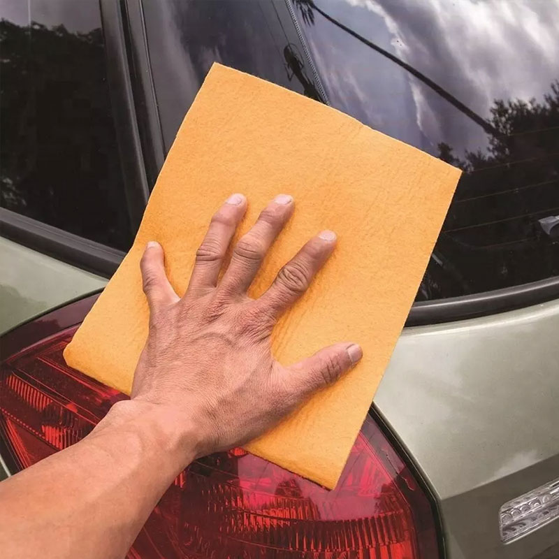 Reusable super absorbent suede car cleaning cloth