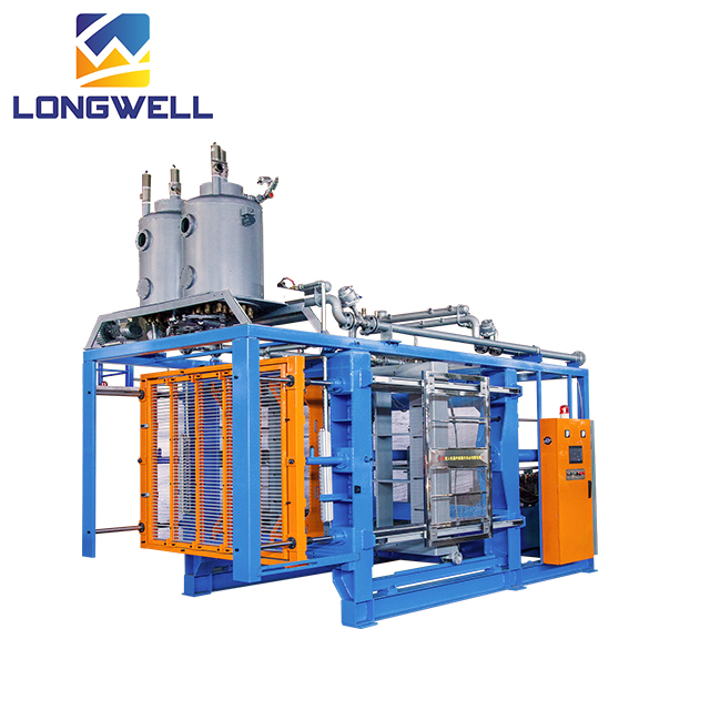 Longwell Hot  Auto EPS Shape Moulding Machine With Vacuum and Stands