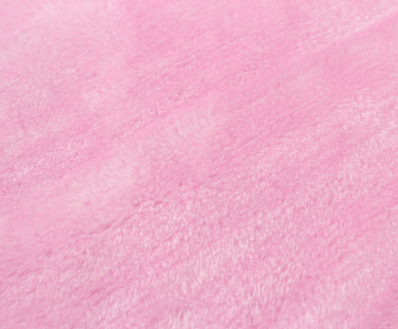 Cute pink durable polyester raschel blanket 1150101