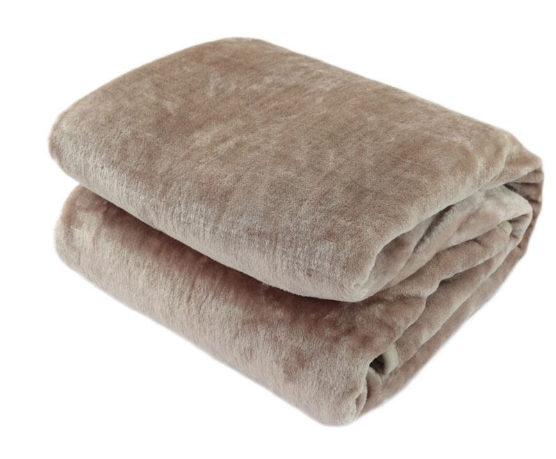 Solid color custom polyester solid raschel blanket 1150109