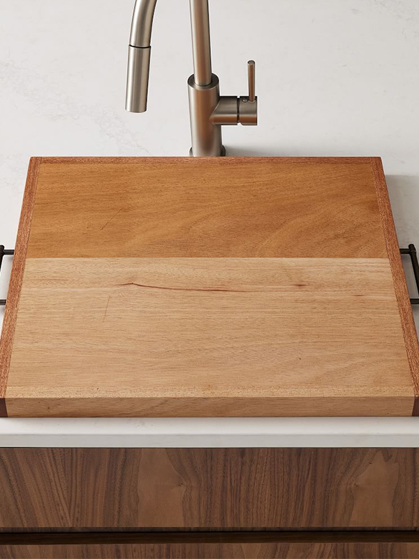 Half sink cutting board