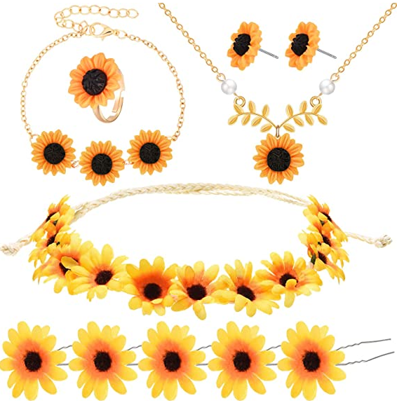 Sunflower   Jewelry  Set