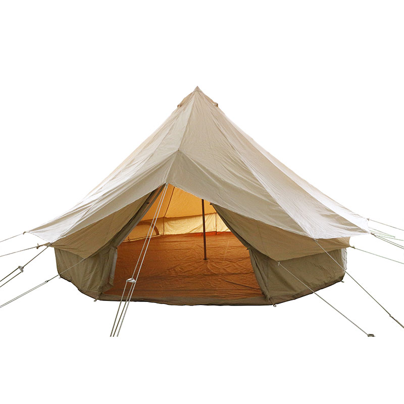 5m Canvas Bell tent with cover glam camp