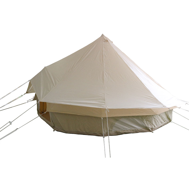5m Canvas Bell tent with cover glam camp