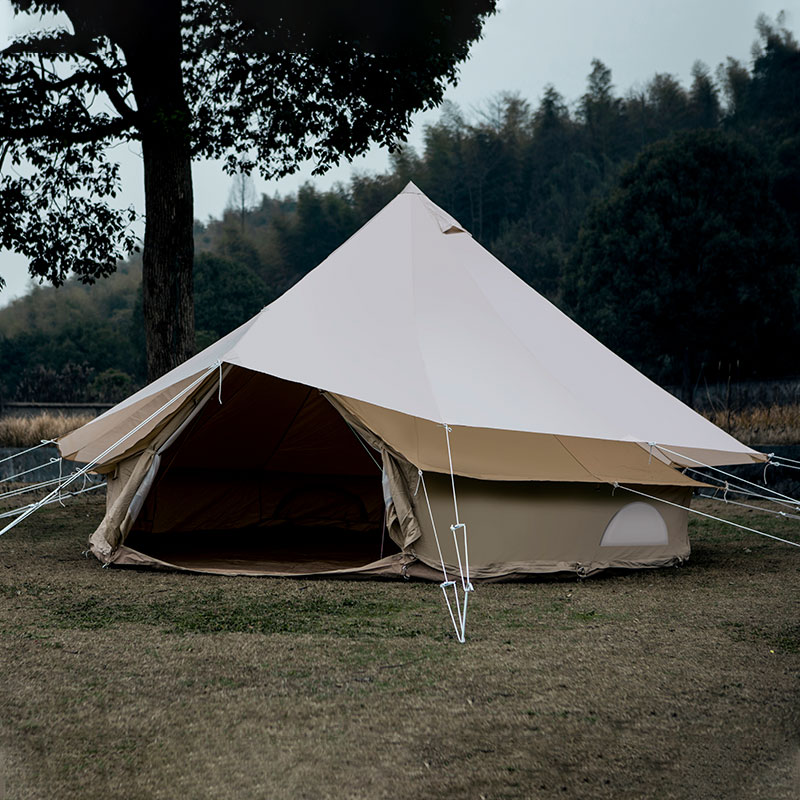 bell tent with hood glam camp