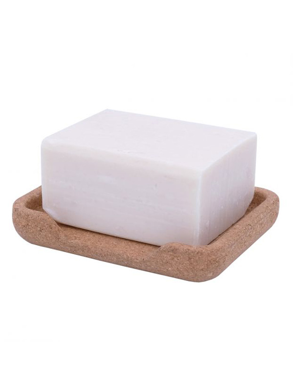 Cork soap holder
