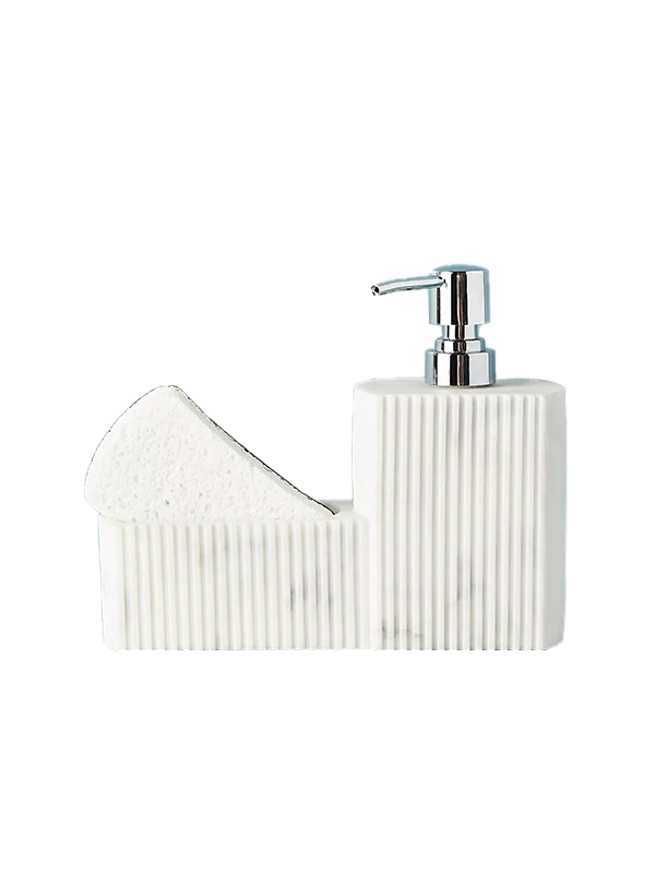 Soap dispenser and sponge holder