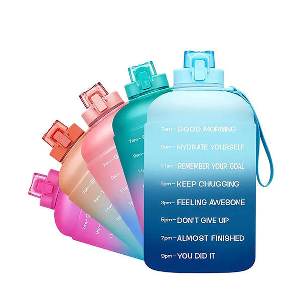 1700 ml of transparent neon colorful high quality without bisphenol A plastic fitness bottled water 5 gallon